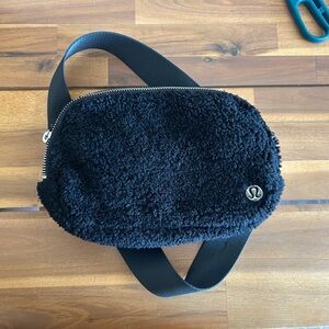 lululemon athletica Black Sherpa Crossbody Bag